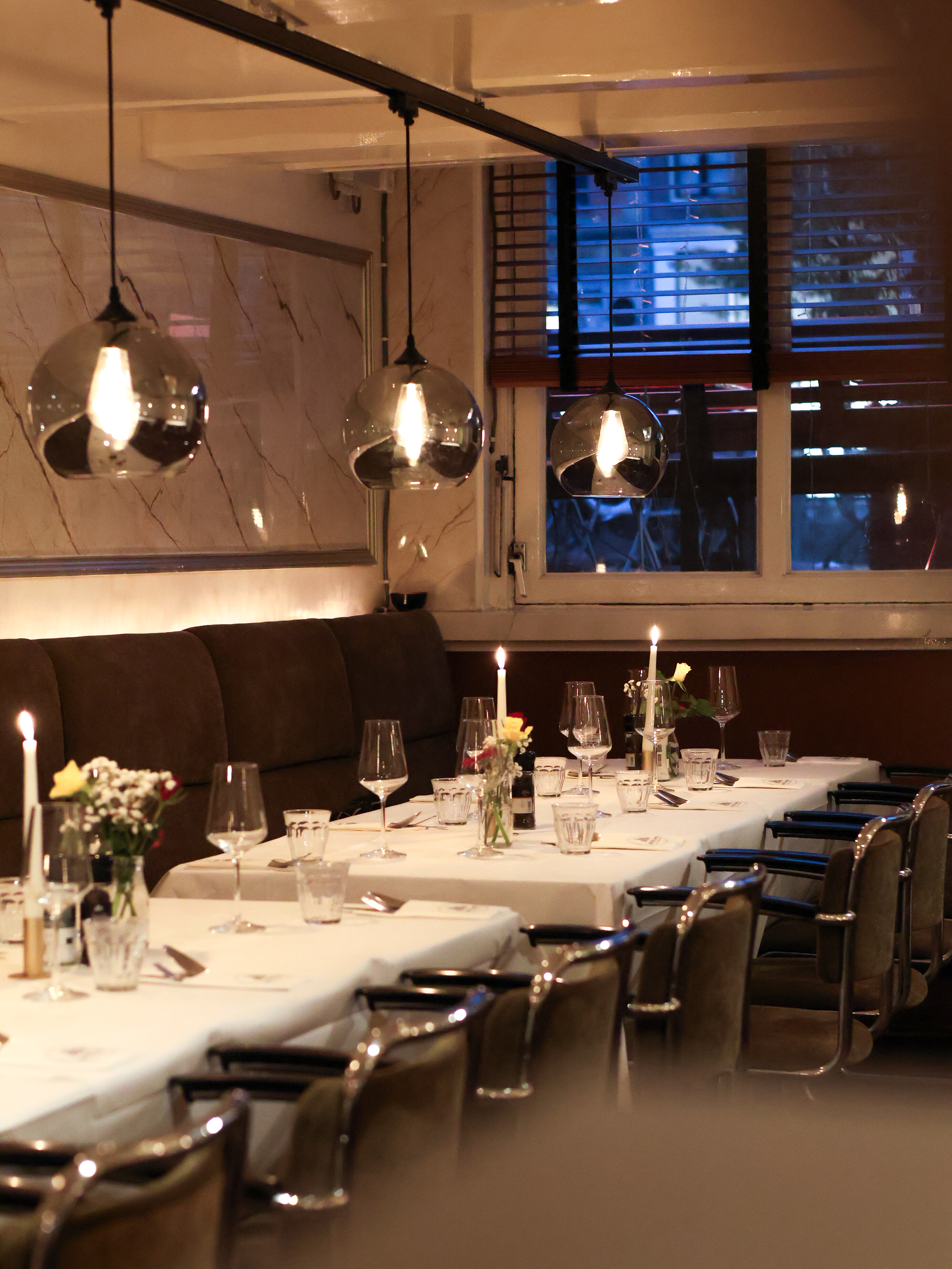Private events hall set for a group